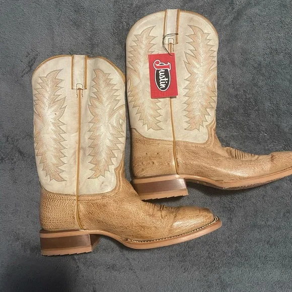 Justin ostrich boots. Size 10.5 Justin Men main image 3